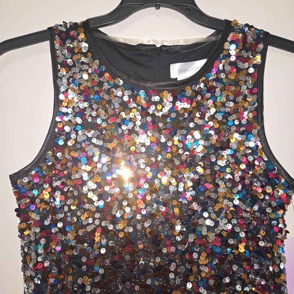 Us Angels Multicolor Sequin Kids Dress - Picture 7 of 9